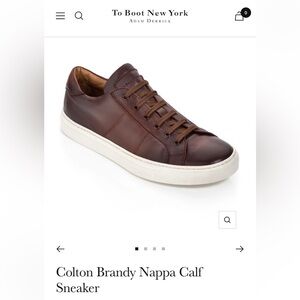 To Boot Colton, Brown Leather Sneakers, size 9